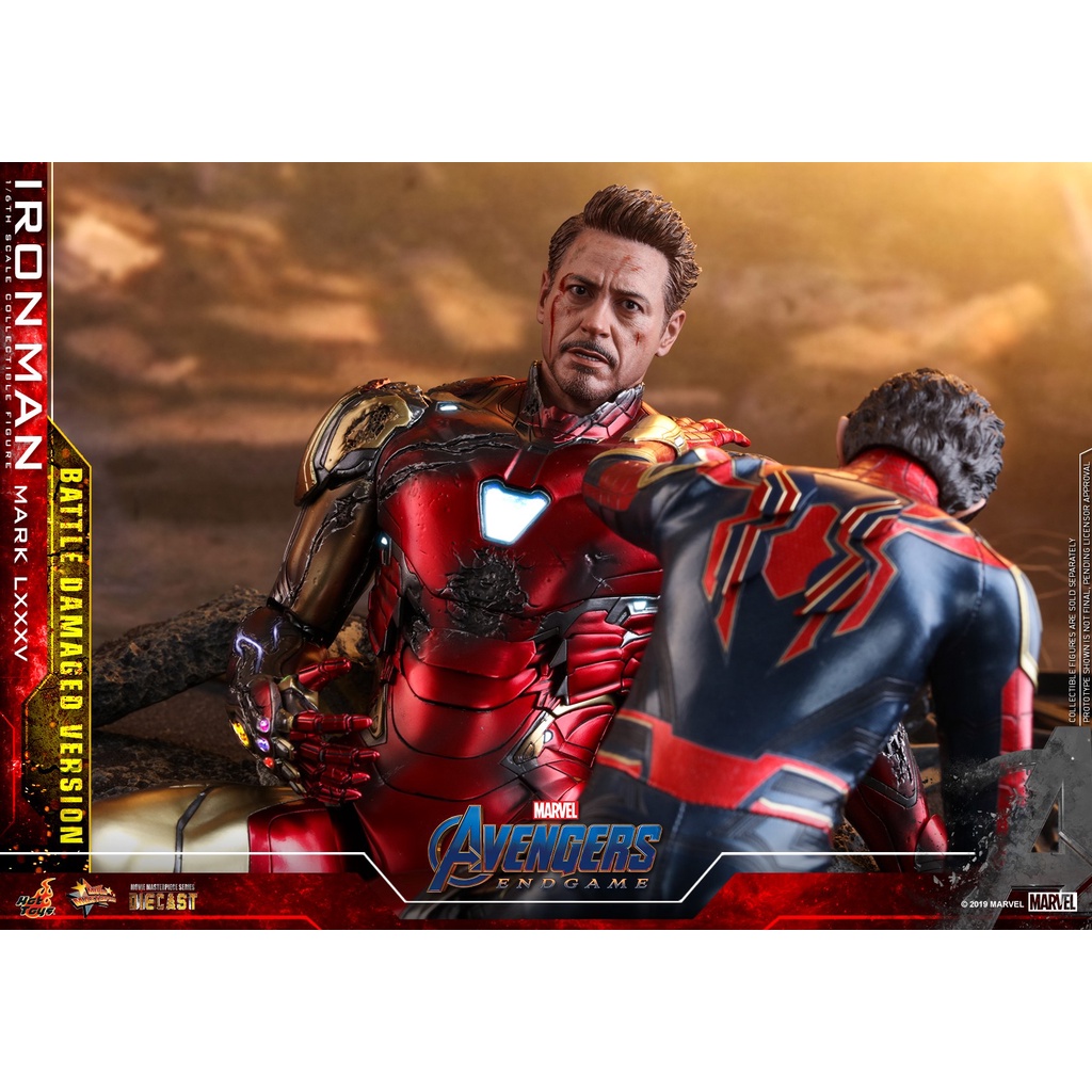 hottoys-mms543d33-avengers-endgame-1-6th-scale-iron-man-mark-lxxxv-battle-damaged-version-ไอรอนแมน