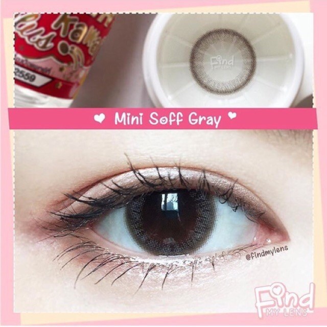 kitty-kawaii-คิตตี้-คาวาอิ-สีเทา-4-50-คอนแทค-เลนส์-สั้น-450-contactlens-สายตาสั้น-450-สายตาสั้น-4-50