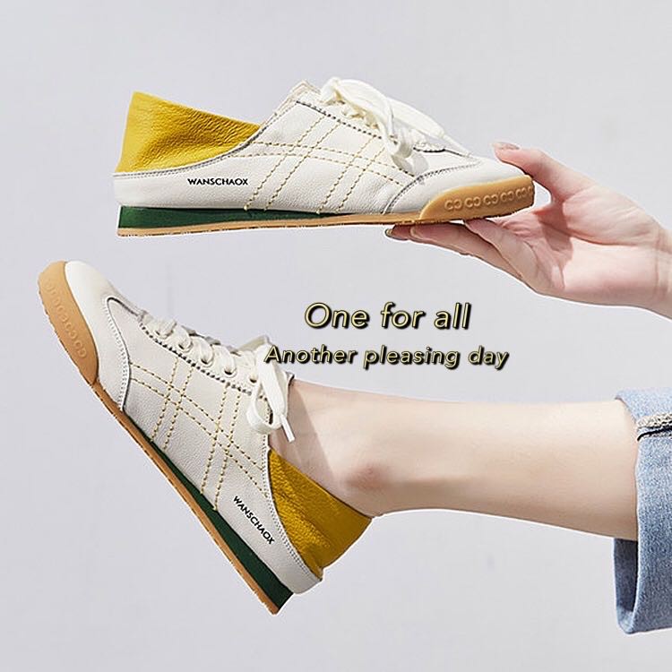 ภาพหน้าปกสินค้าพร้อมส่ง ️( TX183) Hiso รองเท้าผ้าใบแฟชั่น รองเท้าผูกเชือก รองเท้าผ้าใบผู้หญิง รองเท้าสีขาวใส่ได้สองวิธี