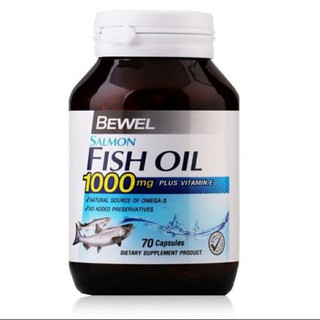 ภาพหน้าปกสินค้าBewel Salmon Fish Oil Plus Vitamin E 1000 mg ( 70 เม็ด) บีเวล น้ำมันปลาแซลมอน ผสมวิตามินอี โอเมก้า 3 บำรุงสมอง ลดปวดข้อ ที่เกี่ยวข้อง