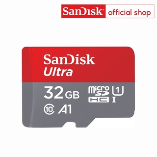 เช็ครีวิวสินค้าSandisk Ultra MicroSDHC UHS-I 32GB  ความเร็วอ่านสูงสุด 120 MB/s U1 A1 (SDSQUA4-032G-GN6MN)