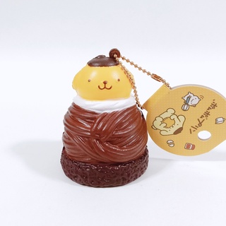 🇯🇵 Cute Pompompurin Brown Montblanc Squeeze Charm  สกุชชี่ ของแท้มือสองญี่ปุ่น