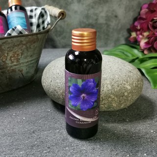 BYSPA น้ำมันนวดตัว น้ำมันนวดสปา Massage oil น้ำมันนวดตัวอโรมา Aroma massage Oil กลิ่น เจอเรเนียม Geranium100 ml