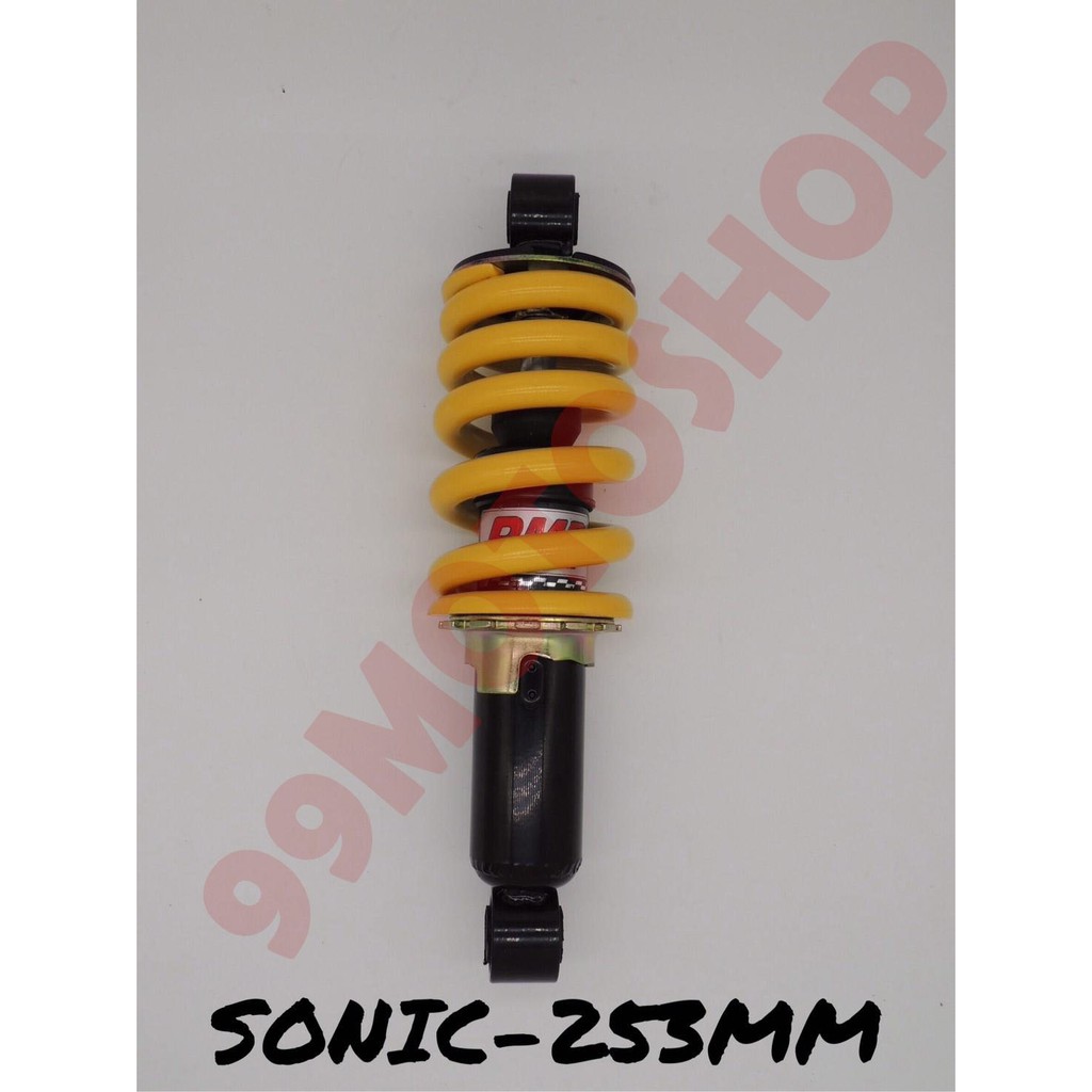 โช๊คหลังเดิม-รุ่นsonic-253mm-สีเหลือง