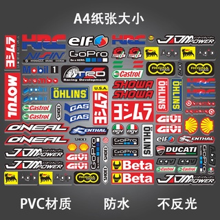 [Xiayue Auto Parts] สติกเกอร์ กันน้ํา ลายกรงเล็บกระทิงแดง สําหรับติดตกแต่งหมวกกันน็อคไฟฟ้า รถจักรยานยนต์ Honda Magic Claw