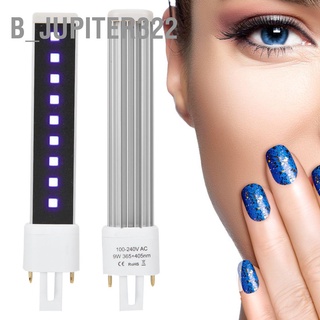 ❣️  b_Jupiter322 หลอดไฟเป่าเล็บเจล 365+405Nm 9W โคมไฟอบเล็บเจล Uv Led แบบเปลี่ยน