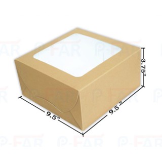 (50ใบ/แพ็ค) กล่องเค้ก 2 ปอนด์ วอลนัทหลังขาว WE005_INH102