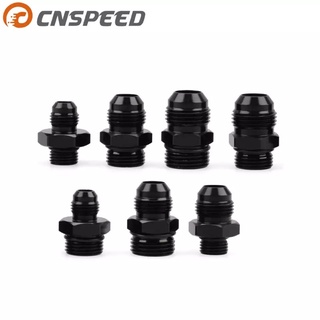 GF20 Male Adapter Fitting Black ORB-6 ORB-10 ORB-10  O-ring Boss to AN6 6AN AN8 8AN AN1010AN 6061-T6 Flare หัวฟิตติ่ง