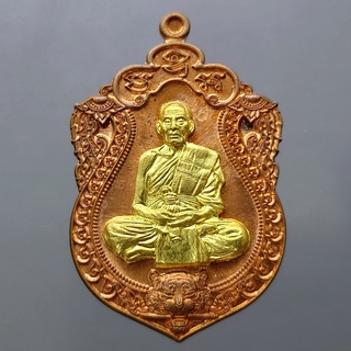 เหรียญเสมาเสือคาบดาบ รุ่น1 เนื้อทองแดงผิวไฟ หน้ากากทองทิพย์ หลวงพ่อพัฒน์ วัดห้วยด้วน โคท 428
