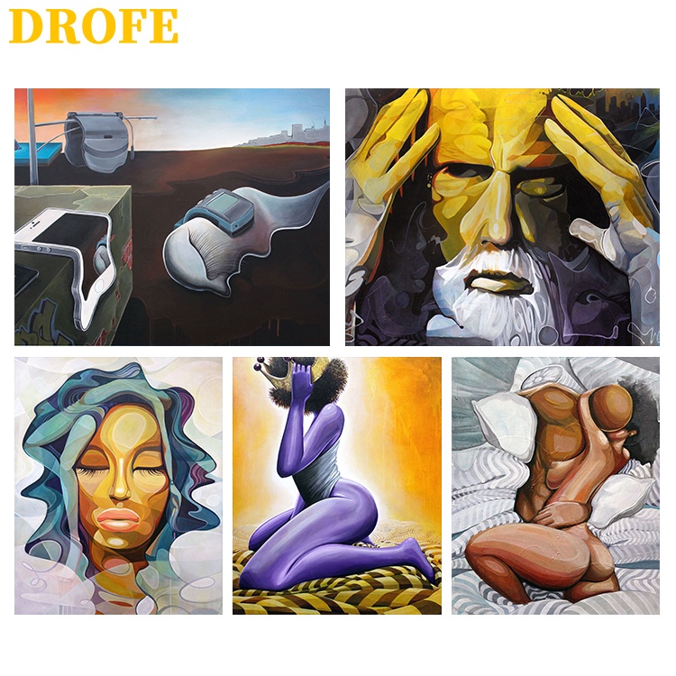 drofe-40x50-ซม-ภาพวาดสีน้ํามันภาพวาดศิลปะสร้างสรรค์สําหรับตกแต่งบ้าน