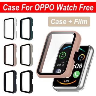 เคสป้องกันหน้าจอ PC พร้อมฟิล์มกันรอย แบบเต็มจอ สําหรับ OPPO Watch Free