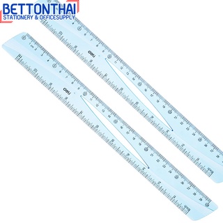 Deli H11 Ruler ไม้บรรทัดแฟนซี ยาว 30 เซนติเมตร (แพ็คกล่อง 30 ชิ้น) ไม้บรรทัด ไม้บรรทัดแฟนซี เครื่องเขียน อุปกรณ์การเรียน