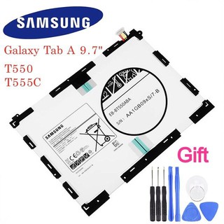 Original แบตเตอรี่ Samsung GALAXY Tab A 9.7 T550 SM-P555 EB-BT550ABA EB-BT550ABE  T555C P555C P550 6000mAh