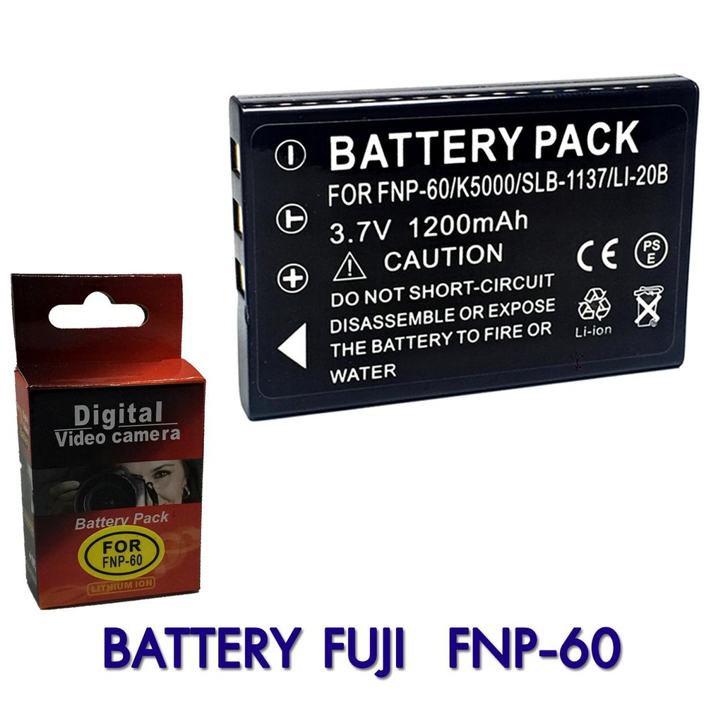 แบตกล้อง รหัสแบต NP-60 FNP60 / Sam SLB-1137 แบตเตอรี่กล้องฟูจิ //0062 ...