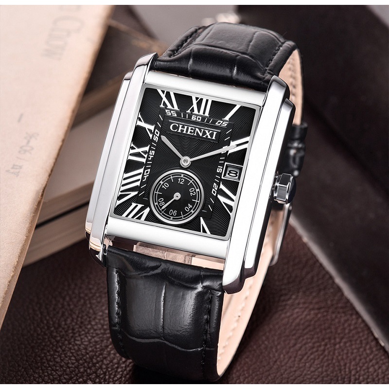 chenxi-8216-นาฬิกาข้อมือควอตซ์แฟชั่น-สายหนัง-กันน้ํา-มีปฏิทิน-สําหรับบุรุษ
