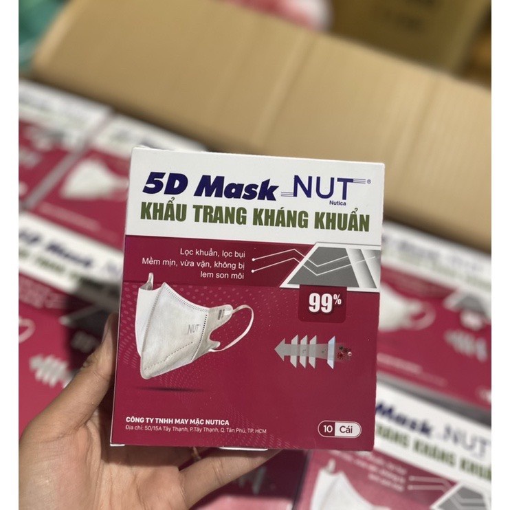 แมส-5d-mask-nut-ของผู้ใหญ่-1กล่อง-บรรจุ10ชิ้น-มีสินค้าพร้อมส่งทุกวัน