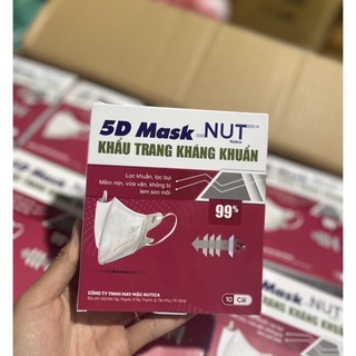 แมส 5D Mask NUT ของผู้ใหญ่(1กล่อง บรรจุ10ชิ้น) มีสินค้าพร้อมส่งทุกวัน