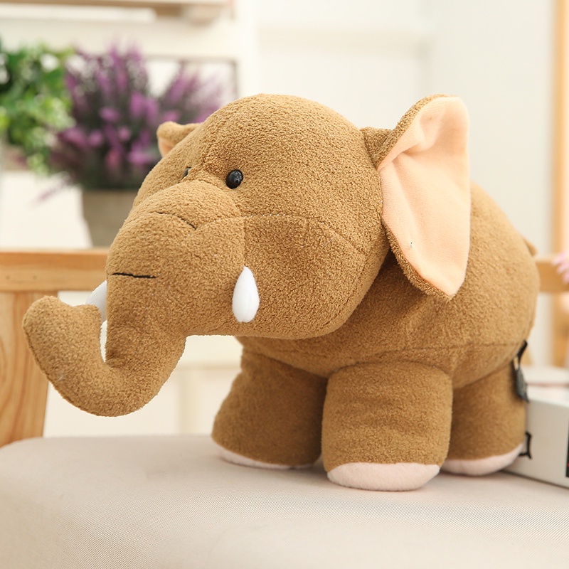 ตุ๊กตาช้างน่ารัก-ผ้ากํามะหยี่ขนนิ่ม-เครื่องประดับ-สําหรับตกแต่ง