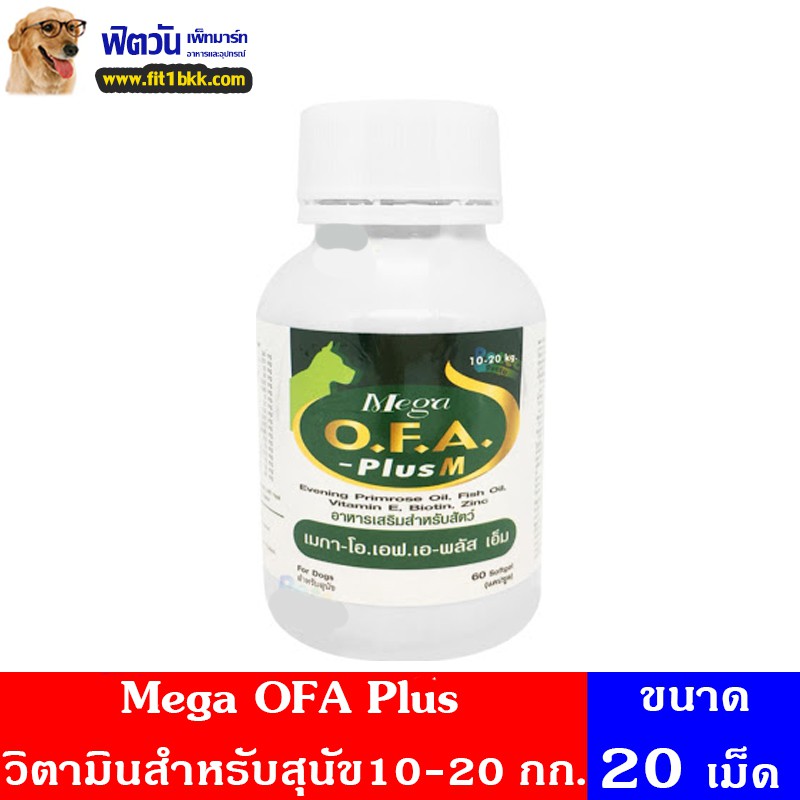 วิตามินบำรุงขน-mega-ofa-plus-วิตามินสำหรับสุนัข10-20-กก-สีเขียว