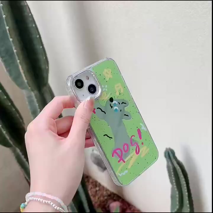 คูปองเคลม-เคสไอโ-case-for-iphone-11-12-ลูกสุนัขวิ่งน่ารัก-เคส-14-13-12-11-pro-max-electroplating-mirror-phone-case