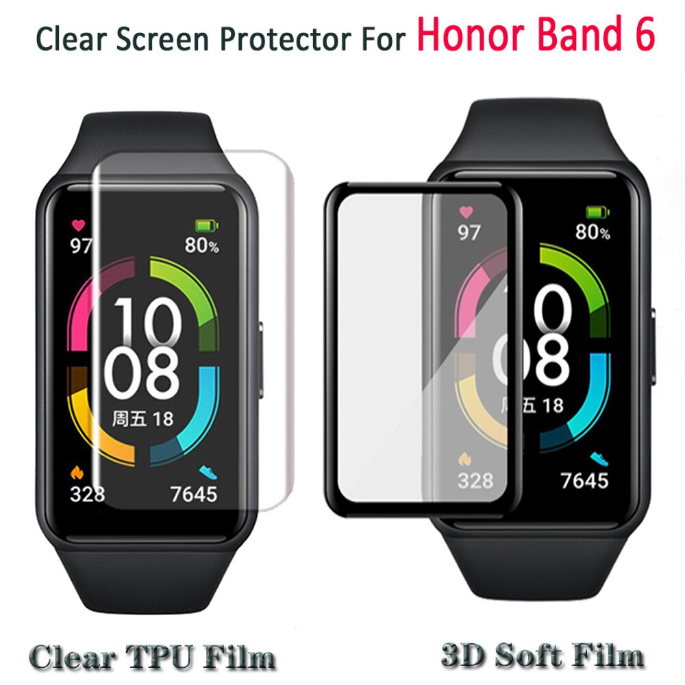 รูปภาพของฟิล์มกันรอยหน้าปัดนาฬิกาข้อมืออัจฉริยะ 3 มิติ สําหรับ Huawei band 6 / Honor Band 6ลองเช็คราคา