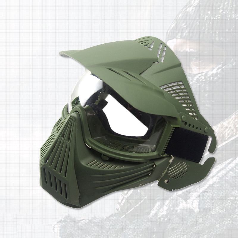 ภาพสินค้าMens Outdoor Sports CS Transformers Face Protection Sunproof PC Lens Tactical Mask จากร้าน dananaoteduo.th บน Shopee ภาพที่ 2