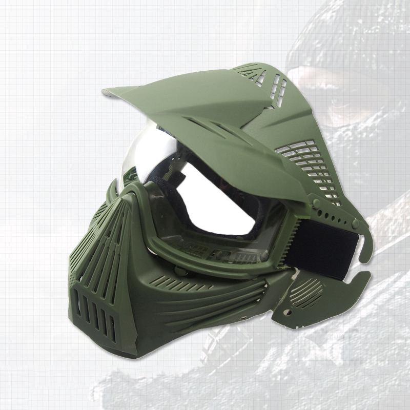 ภาพขนาดย่อของภาพหน้าปกสินค้าMens Outdoor Sports CS Transformers Face Protection Sunproof PC Lens Tactical Mask จากร้าน dananaoteduo.th บน Shopee ภาพที่ 2