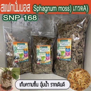 สแฟกนั่มมอส มอสขาว (Sphagnum Moss) 50 กรัม อุ้มน้ำดี กักเก็บความชื้น วัสดุปลูกคุณภาพสูง