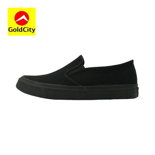 ภาพขนาดย่อของภาพหน้าปกสินค้ารองเท้าสลิปออน Gold City รหัส NS011 สีดำ/ดำ จากร้าน ysport.co บน Shopee