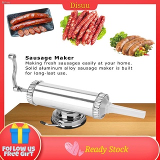 【Sell well】◐❤READY❤  2LB Sausage Stuffer Maker Meat Filler Machine Aluminum Alloy Commercial New
