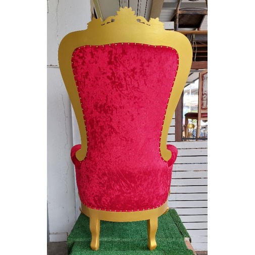 เก้าอี้เจ้าหญิงหัวบานลายดอกไม้-โซฟาเจ้าหญิงมงกุฏ-หลุยส์เจ้าหญิง-สวยหรูนั่งสบาย