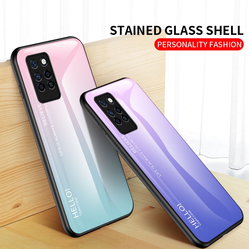 infinix-note10-pro-case-gradient-tempered-glass-back-hybrid-thin-shockproof-cover-case
