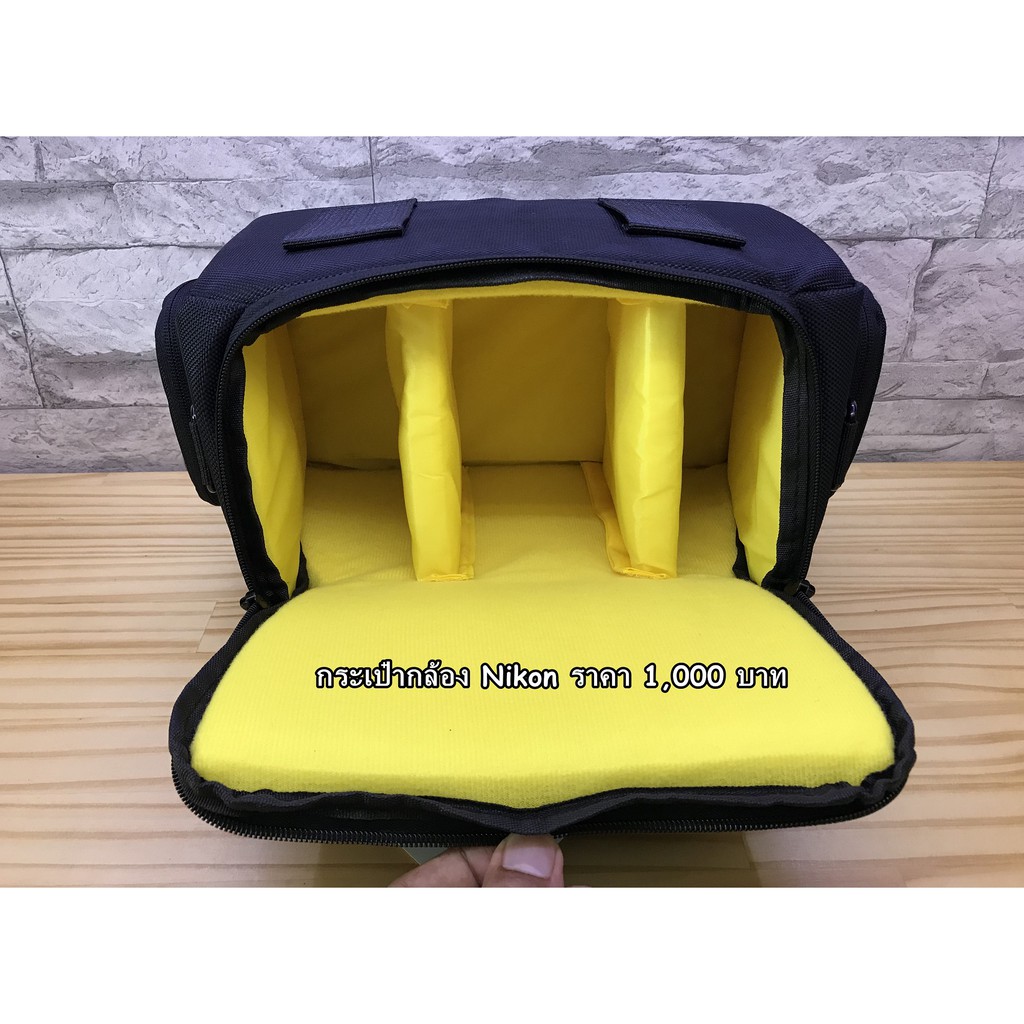 กระเป๋ากล้อง-canon-nikon-ราคาถูก-สะพายข้างปรับคาดเอวได้-กันกระแทกรอบด้านอย่างดี-เกรดพรีเมี่ยม-มือ-1