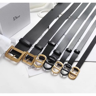 พรี Christian DIOR Belt 20mm 30mm 35mm เข็มขัดแบรนด์เนน หนังแท้ ขนาดมาตรฐานยุโรป75-80-85-90-95