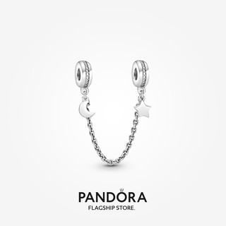 Pandora สายโซ่เงิน s925 จี้รูปดวงจันทร์ ดาว เครื่องประดับ สําหรับทําเครื่องประดับ Diy p326