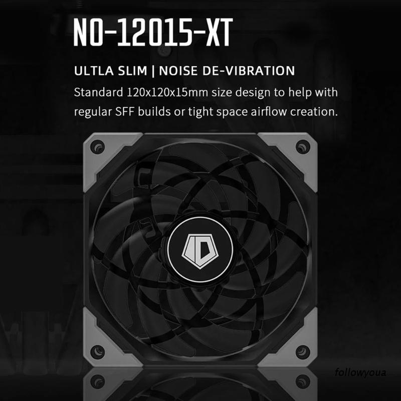 fol-12015xt-120mm-pwm-pc-case-fan-ultra-slim-quiet-computer-cpu-water-cooler-fan