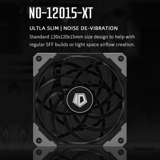 folღ 12015XT 120mm PWM PC Case Fan Ultra Slim Quiet Computer CPU Water Cooler Fan