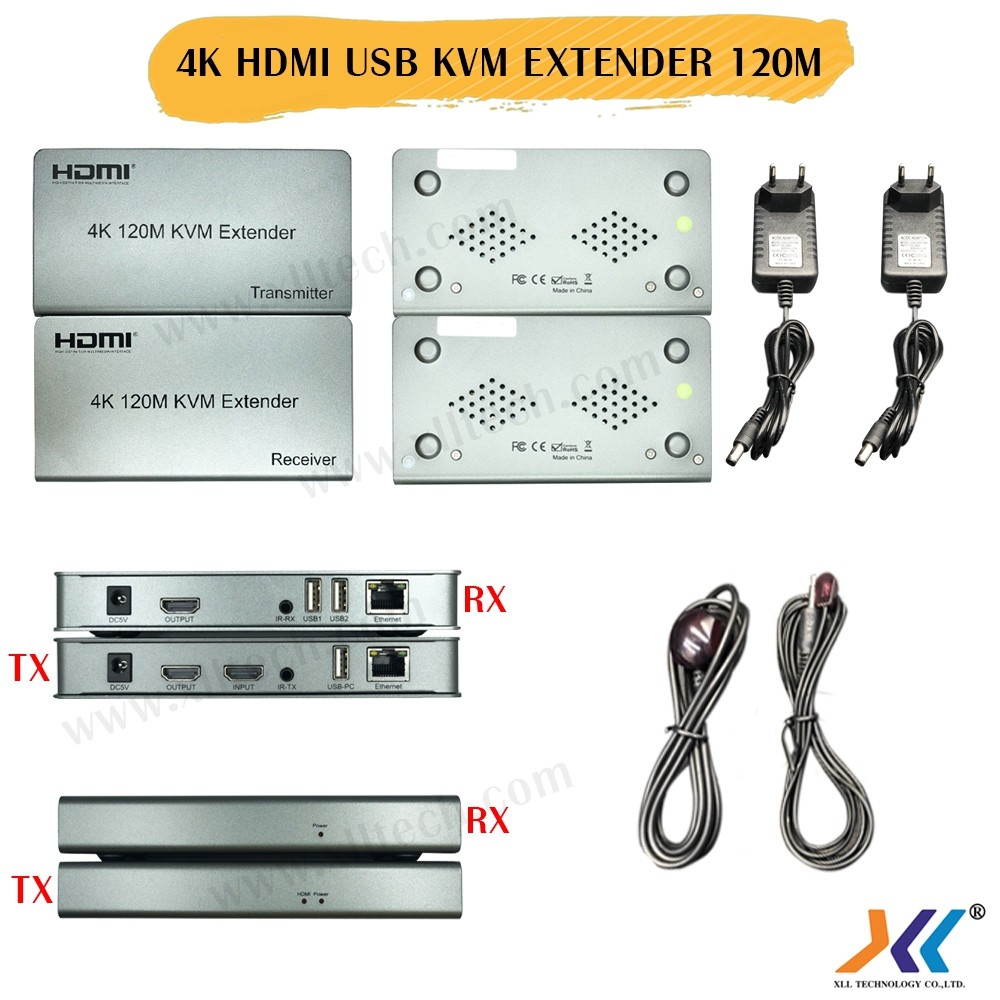 hdmi-extender-120m-4k-usb-อุปกรณ์ขยายสัญญาณ-hdmi-ผ่านสาย-lan-ด้วยสาย-cat5e-หรือ-cat-6-ระยะไกลสุด-120-เมตร