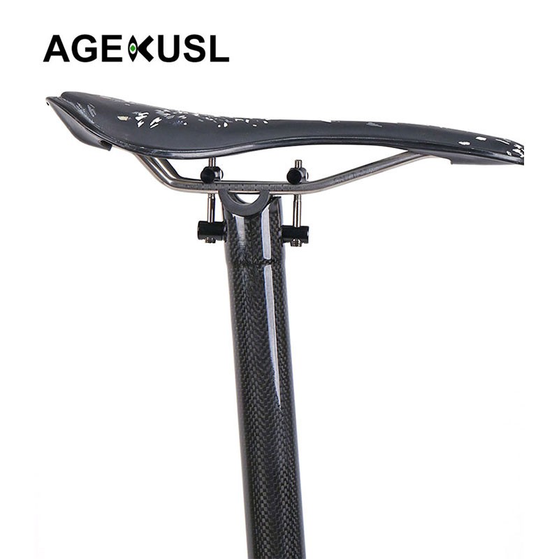 agekusl-เบาะนั่งหลังเบาะคาร์บอนไฟเบอร์สำหรับจักรยาน-mtb-31-8mm-580mm