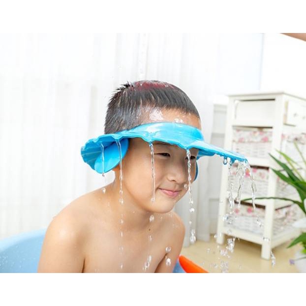 หมวกอาบน้ำเด็ก-หมวกสระผมเด็ก-ปรับขนาดได้-4-ระดับ-มีที่กันน้ำเข้าหู-ช่วยกันไม่ให้น้ำและแชมพูเข้าตา