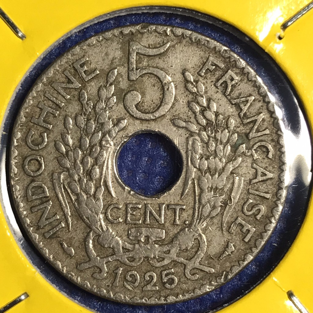 เหรียญเก่า14307-ปี1925-french-indo-china-5-cents-เหรียญต่างประเทศ-เหรียญสะสม