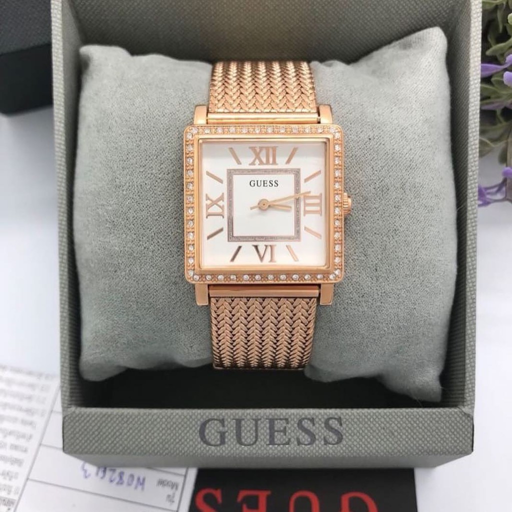 นาฬิกาผู้หญิง-guess-highline-rose-gold-dial-rose-gold-stainless-steel-ladies-watch-w0826l3