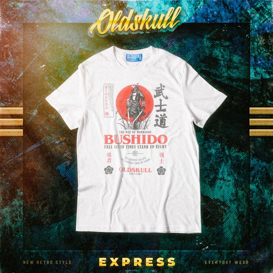 oldskull-เสื้อยืด-express-bushido-เสื้อยืดผช-เท่ๆ-คอลูกเรือ