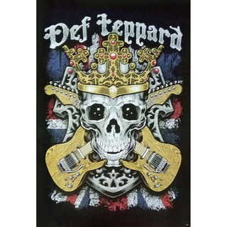 โปสเตอร์ รูปวาด กราฟฟิก วง ดนตรี เฮฟวีเมทัล เดฟเล็ปเพิร์ด Def Leppard POSTER 24”x35” นิ้ว Hard rock Heavy Metal