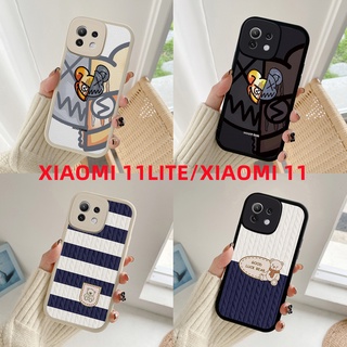 เคส Xiaomi Mi 11 lite Mi 11 lite 5G NE Mi11 เคสโทรศัพท์ซิลิโคนกันกระแทก หมีรุนแรง KLQ