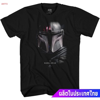 เสื้อยืดโอเวอร์ไซส์เสื้อยืดกีฬา Star Wars The Mandalorian Helmet Poster T-Shirt Popular T-shirtsS-3XL