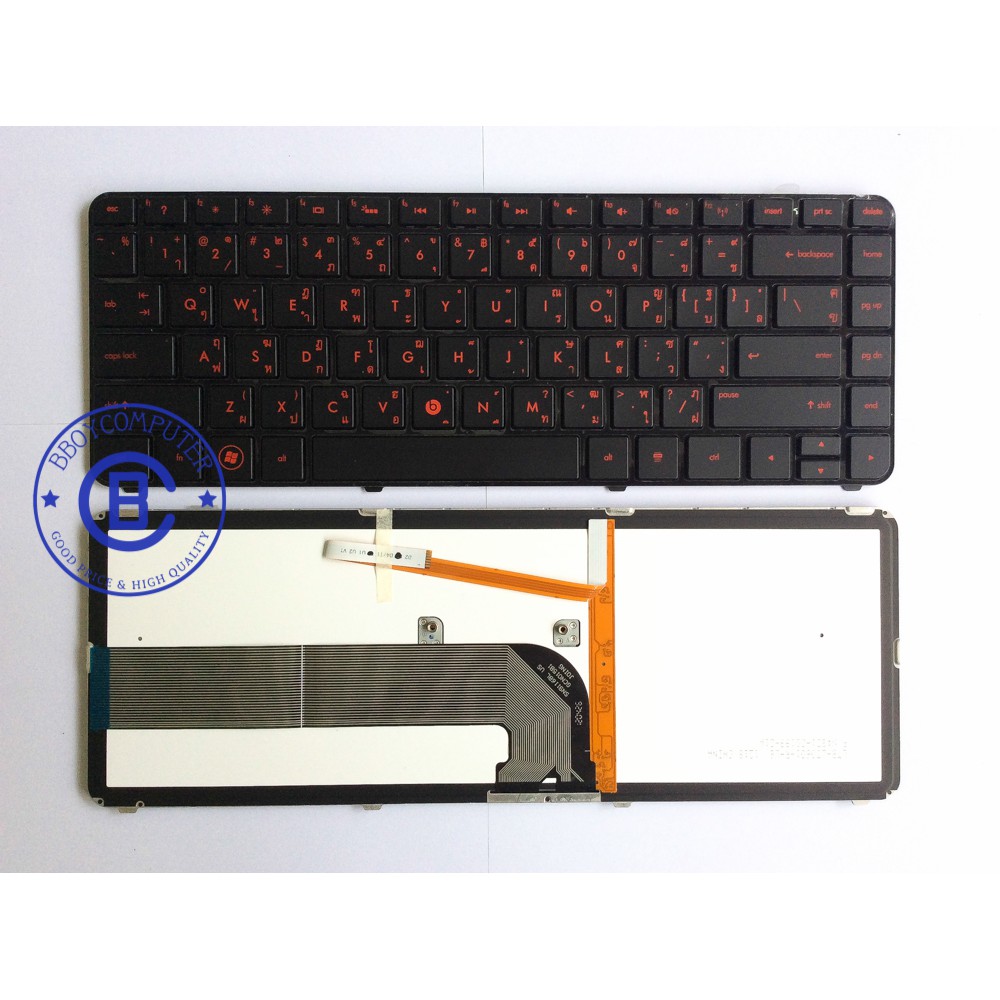 hp-keyboard-คีย์บอร์ด-hp-pavilion-dv4-3000-dv4-4000-dm4-3000-สีดำ-พร้อม-frame-backlit-red-icon