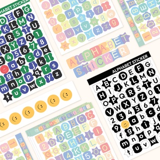 ALPHABET STiCKER A7 สติ๊กเกอร์ตัวอักษร สติกเกอร์ alphabet ไดคัท กันน้ำ [479studio]