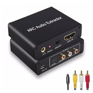 ภาพหน้าปกสินค้า192KHz HD ARC Audio Adapter Extractor Digital To Analog Audio Converter DAC Coaxial SPDIF RCA 3.5มม.แจ็คสำหรับ HDTV ที่เกี่ยวข้อง