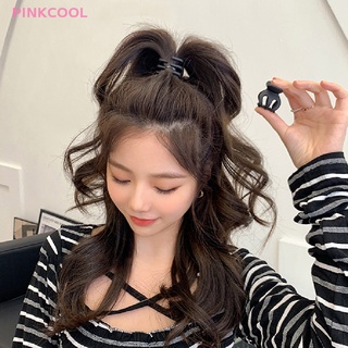 Pinkcool แฟชั่นเกาหลี สีดํา หางม้า คงที่ สิ่งประดิษฐ์ กิ๊บติดผม เครื่องประดับผม สําหรับผู้หญิง เด็กผู้หญิง เครื่องประดับผม ขายดี